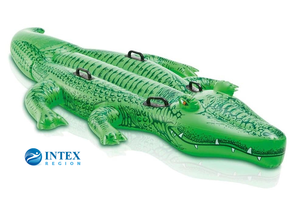 Надувная игрушка Крокодил 4 ручки Intex арт.58562 203х114см, от 3 лет